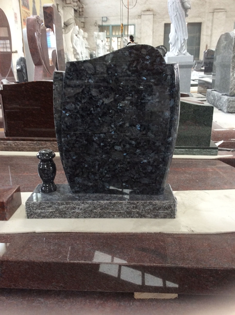 Blue Pearl Granite Monument