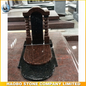 Black Galaxy Granite Headstone For Russia Market