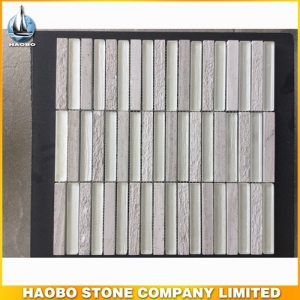 Grey Girl Marble Mosaic Tiles With Polished & Honed HAOBO-STONE