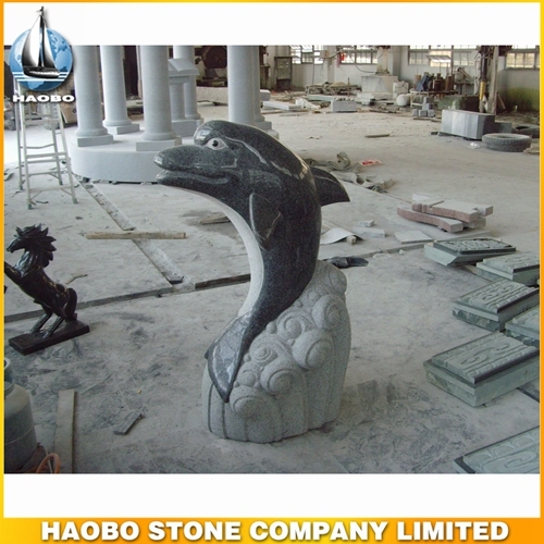 Carved Dolphin G654 Stone Water Fountain